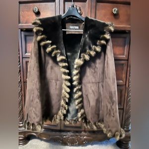 Faux fur/suede coat